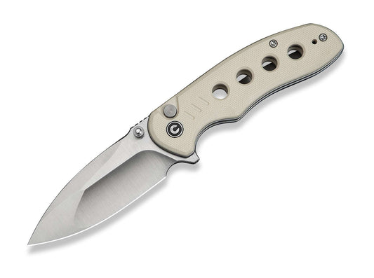 Briceag Triptych Ivory G10 CIVIVI- Lama, Maner G10 Perforat