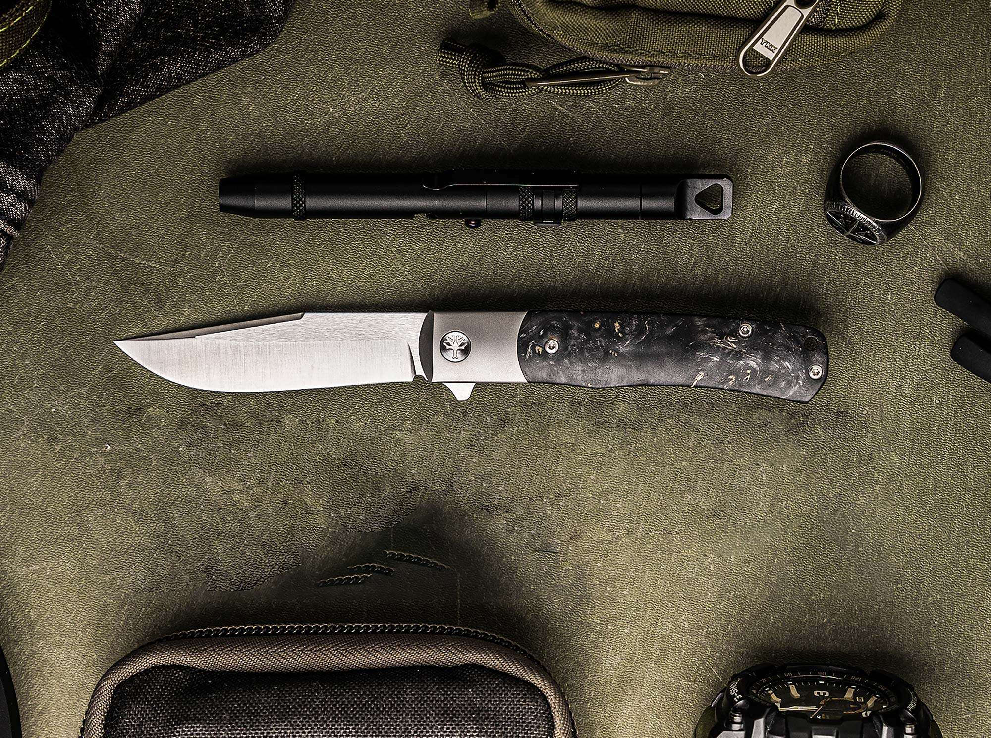 Briceag TRPPR Micarta Böker- Lamă MagnaCut, Mâner Micarta Verde