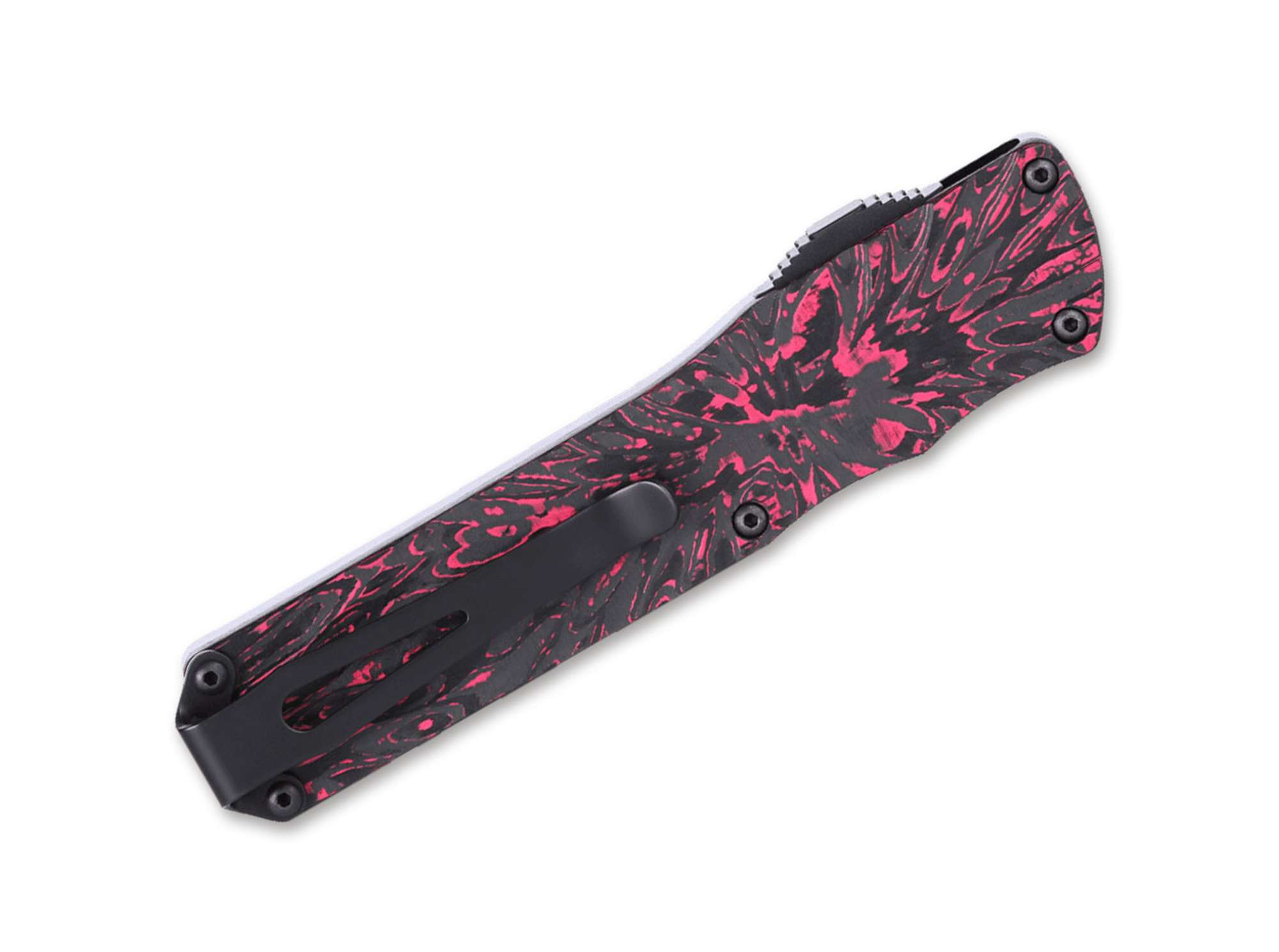 Briceag Twist Tighe Compact Automatic Rose Quartz CRKT- Mecanism OTF Automat, Lama MagnaCut