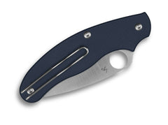 Briceag UK Penknife Cobalt Blue G10 CPM-SPY27 PlainEdge Spyderco- Mecanism non-blocabil, Utilizare EDC