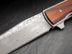 Briceag Urban Trapper Cocobolo Damascus Böker- Lama Damasc, Maner Cocobolo