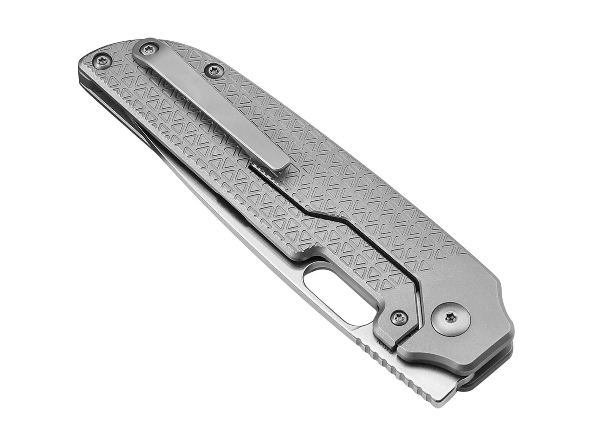 Briceag Varatas Titanium Grey Kizer- Maner Titan, Lama S35VN
