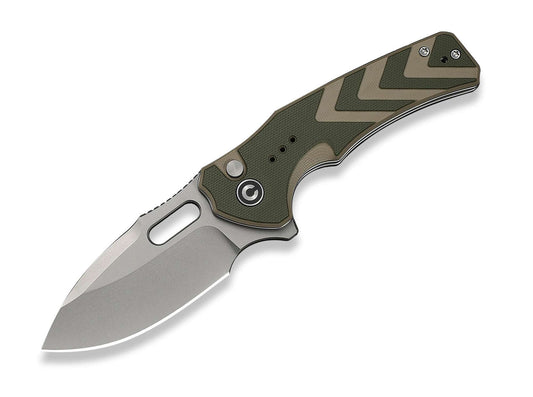 Briceag Vexron Milled Green & Tan G10 Stonewash CIVIVI- Mâner G10, Lamă Stonewash
