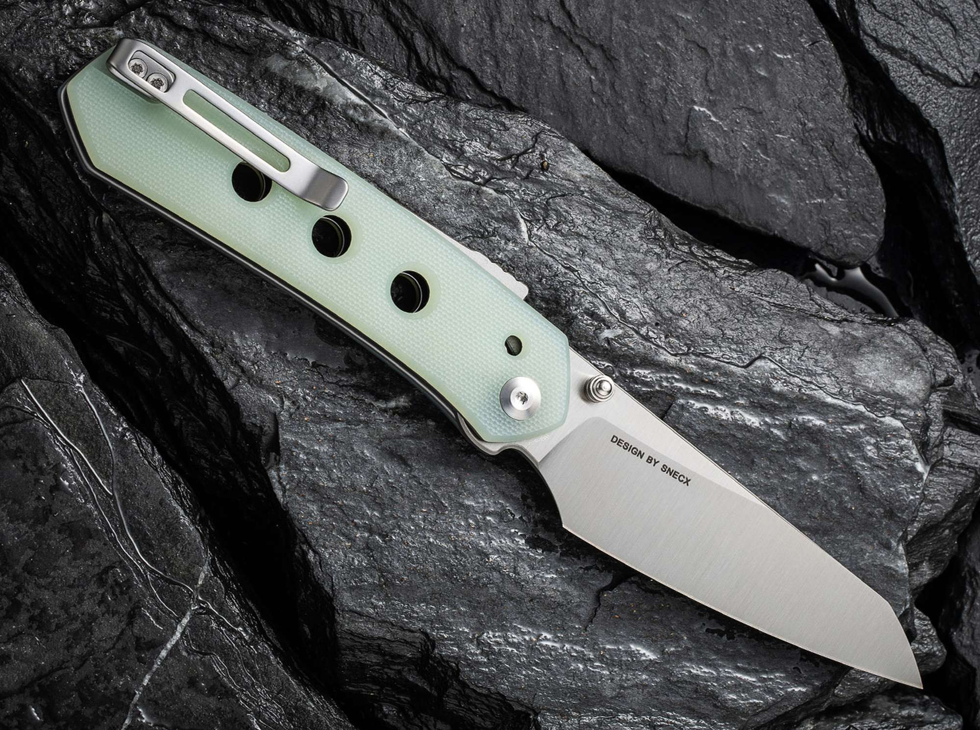 Briceag Vision FG G10 Jade CIVIVI- Lamă Tanto Inversă, Mâner G10 Verde Jade