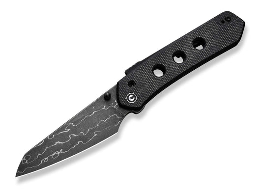 Briceag Vison FG Canvas Micarta Black Damascus CIVIVI- Lama Damascus, Maner Micarta Negru