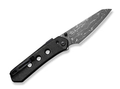 Briceag Vison FG Canvas Micarta Black Damascus CIVIVI- Lama Damascus, Maner Micarta Negru