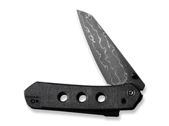 Briceag Vison FG Canvas Micarta Black Damascus CIVIVI- Lama Damascus, Maner Micarta Negru