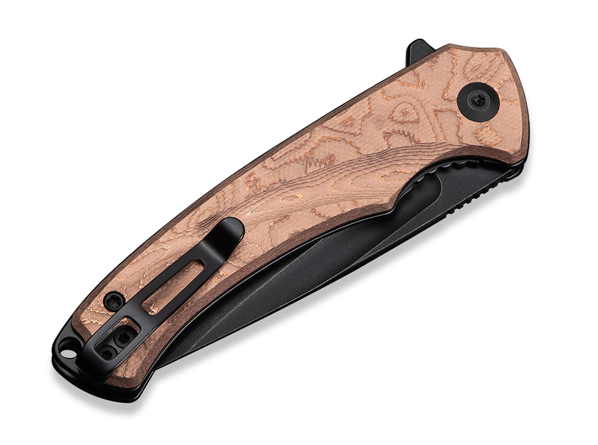 Briceag Voidflare Copper Foil G10 Black Stonewash CIVIVI- EDC, G10