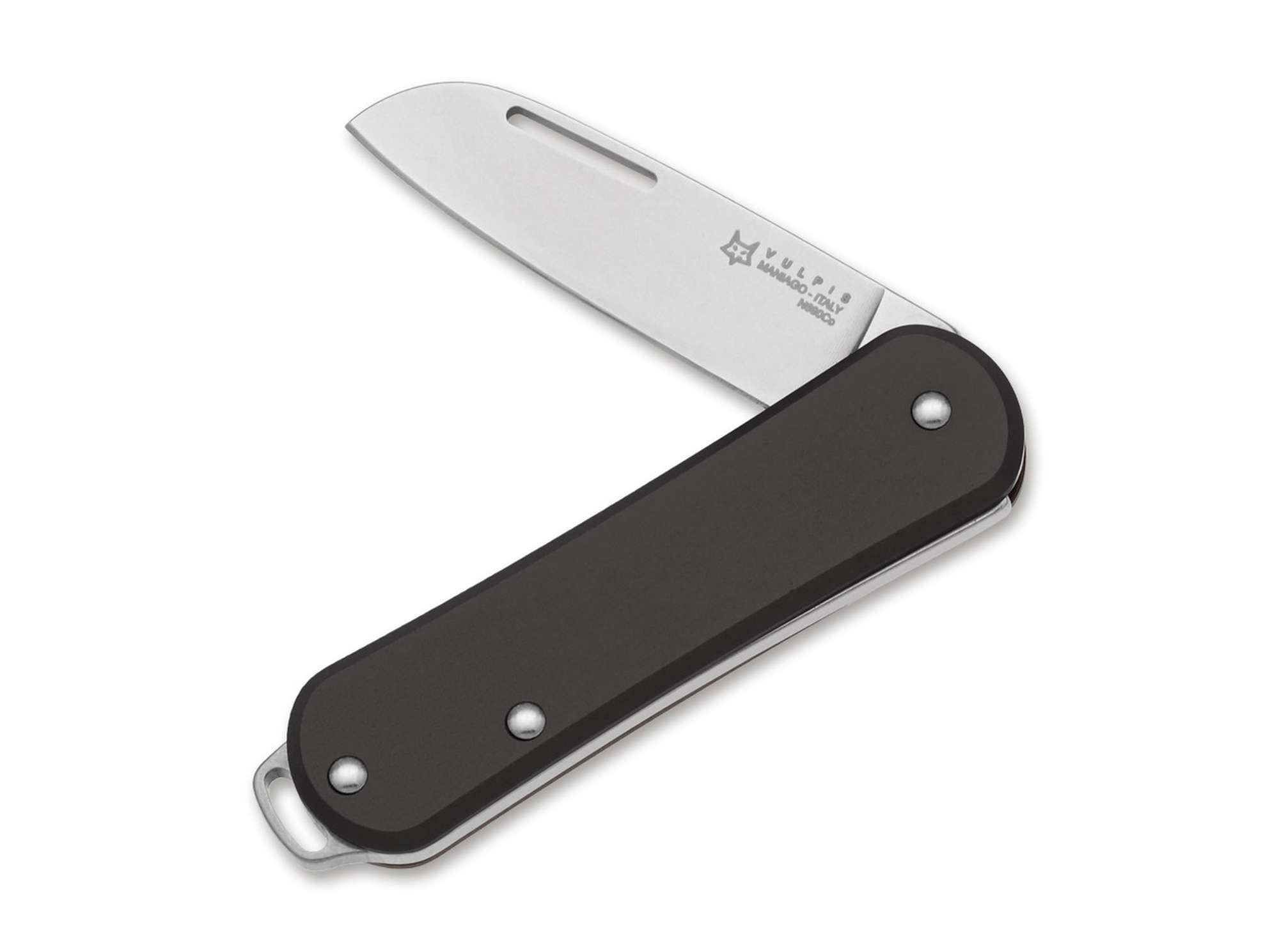 Briceag Vulpis 108 Aluminum Black Fox Knives- Maner Aluminiu Negru, Lama N690