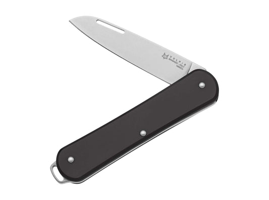 Briceag Vulpis 130 Aluminum Black Fox Knives- Lama N690, Slipjoint
