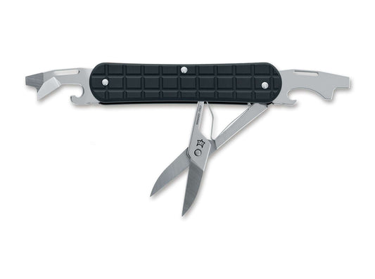 Briceag Vulpis 130-F3 Grenade Pattern Aluminum Black Fox Knives- Unelte, EDC