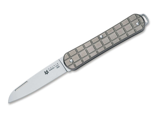 Briceag Vulpis 130 Grenade Pattern Titanium Fox Knives- Lama M390, Slipjoint