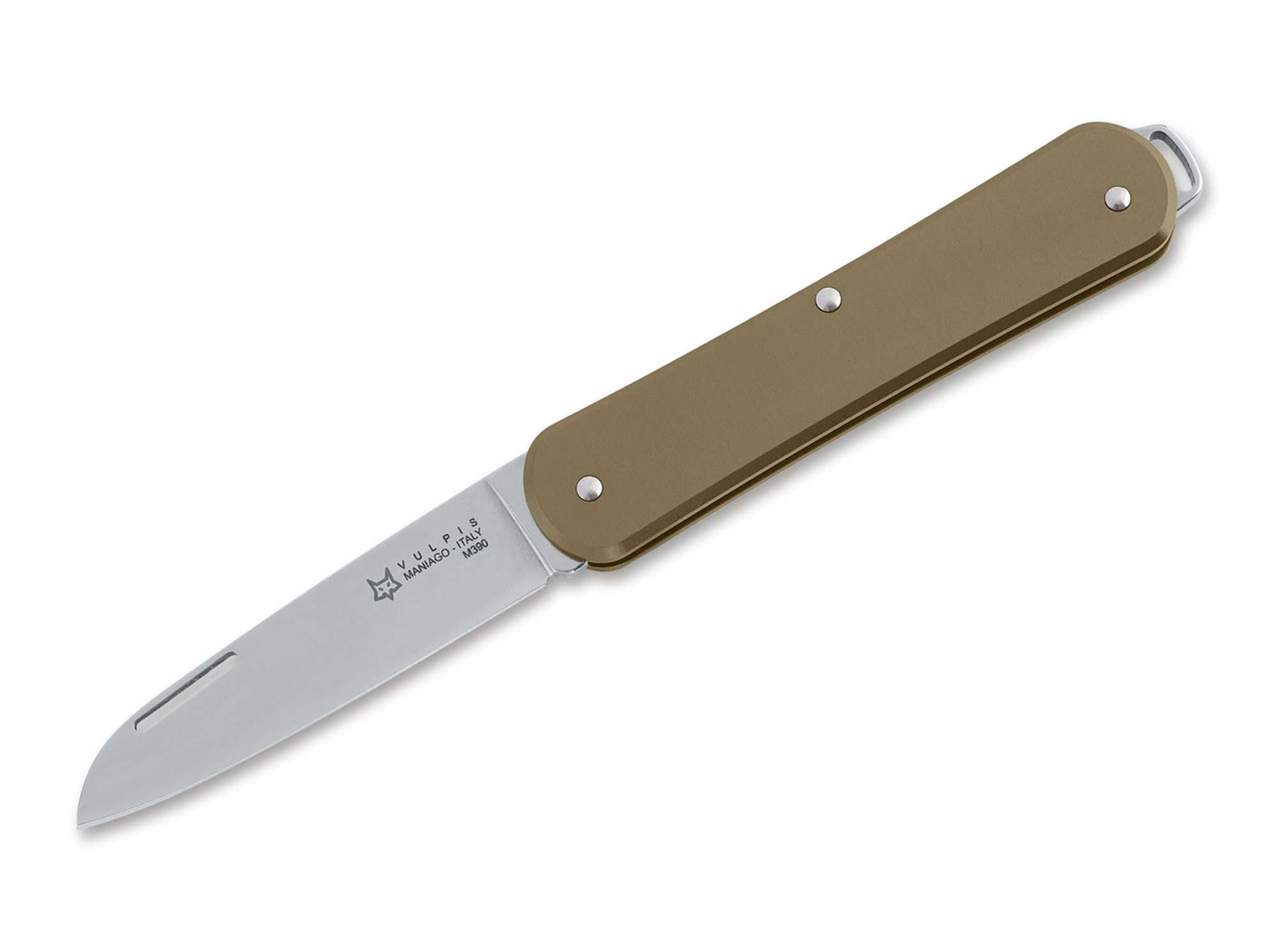 Briceag Vulpis 130 OT Fox Knives- Lama Wharncliffe M390, Maner Alama