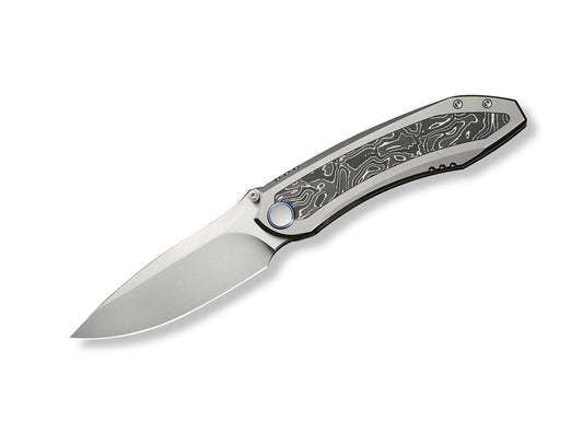 Briceag Winsome M390 Gray Ti Aluminum Foil CF WE Knife- Lama M390, Maner Titan