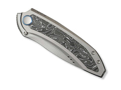 Briceag Winsome M390 Gray Ti Aluminum Foil CF WE Knife- Lama M390, Maner Titan