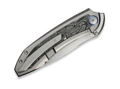 Briceag Winsome M390 Gray Ti Aluminum Foil CF WE Knife- Lama M390, Maner Titan
