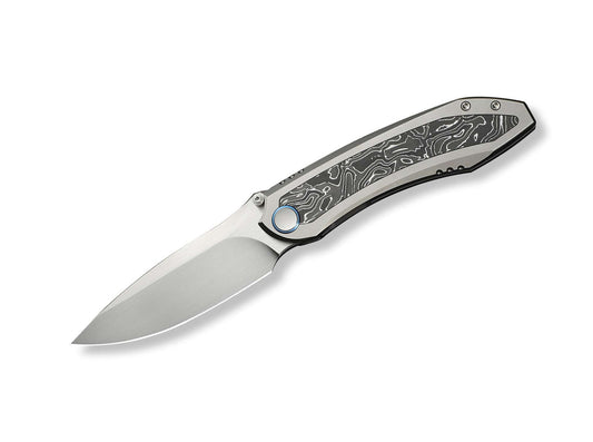 Briceag Winsome M390 Gray Ti Aluminum Foil CF WE Knife- Lama M390, Maner Titan