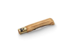 Briceag XS Olive Old Bear- Maner Lemn Maslin, Sistem Twist Lock