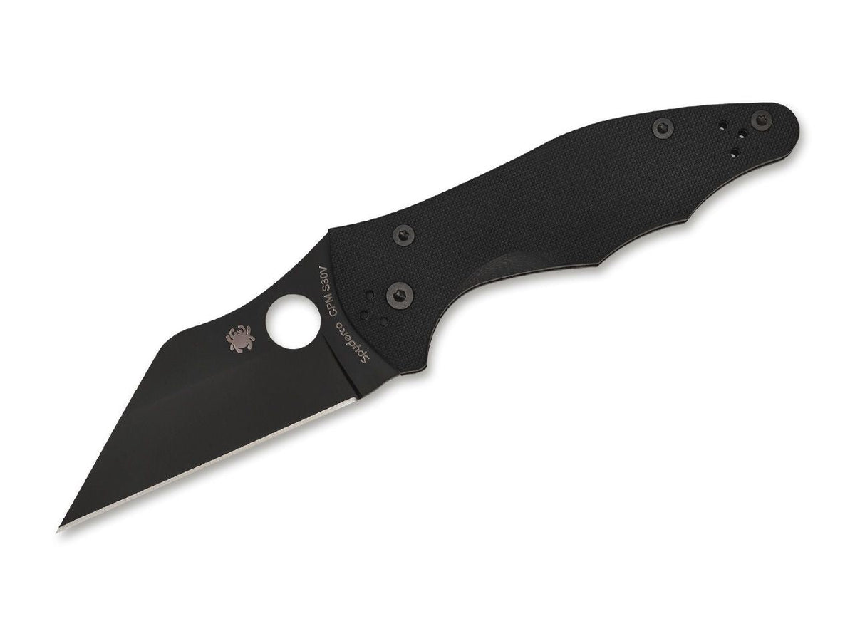 Briceag YoJimbo II All Black Spyderco- Lama Wharncliffe, Maner G10 Antiderapant