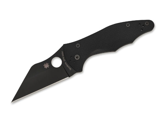 Briceag YoJimbo II All Black Spyderco- Lama Wharncliffe, Maner G10 Antiderapant