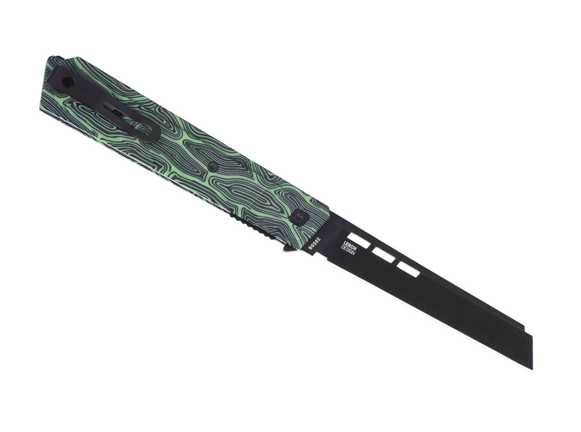 Briceag Zephyr Green & Black G10 CRKT- Design Elegant, Deschidere Rapida