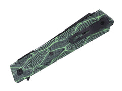 Briceag Zephyr Green & Black G10 CRKT- Design Elegant, Deschidere Rapida