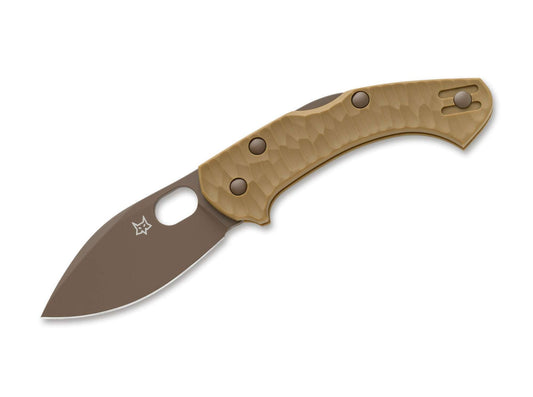 Briceag Zero 2.0 Desert Warrior FRN Coyote Tan Fox Knives- Design Tactic, Lama Becut