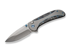 Briceag Zizzit Titanium Grey Marble CF WE Knife- Lama CPM-20CV, Maner Titan Carbon