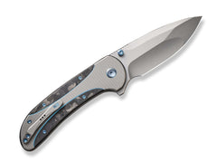 Briceag Zizzit Titanium Grey Marble CF WE Knife- Lama CPM-20CV, Maner Titan Carbon