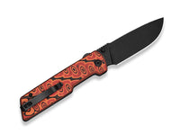 Briceag Zygon Civivi Portocaliu și Negru – Lamă 10,8 cm Nitro-V, Maner Micarta - poza 2