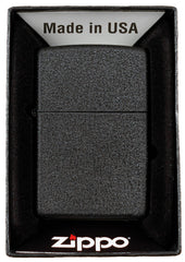 Brichetă Zippo "Black Crackle" Negru - Antivânt, Original Zippo