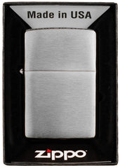 Brichetă Zippo Chrome Brushed Crom - Originală, Antivânt