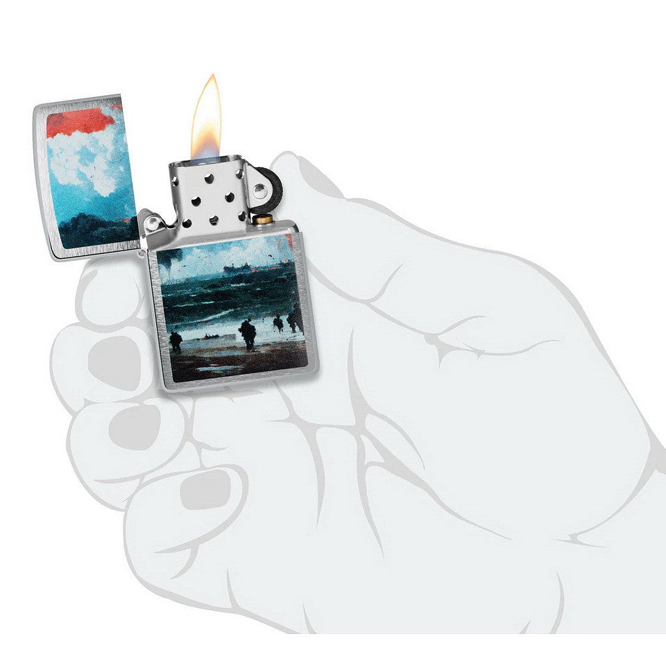 Brichetă Zippo D-Day Landing Ediție Istorică Zippo - Simbol al Rezistenței
