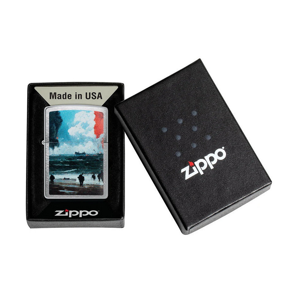 Brichetă Zippo D-Day Landing Ediție Istorică Zippo - Simbol al Rezistenței