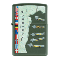 Brichetă Zippo D-Day Military Map Normandy Zippo - Un Omagiu Strategic și Durabil