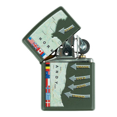 Brichetă Zippo D-Day Military Map Normandy Zippo - Un Omagiu Strategic și Durabil