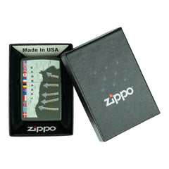 Brichetă Zippo D-Day Military Map Normandy Zippo - Un Omagiu Strategic și Durabil