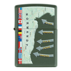 Brichetă Zippo D-Day Military Map Normandy Zippo - Un Omagiu Strategic și Durabil