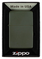 Brichetă Zippo Green Matte Verde OD - Vânt-rezistent, Original
