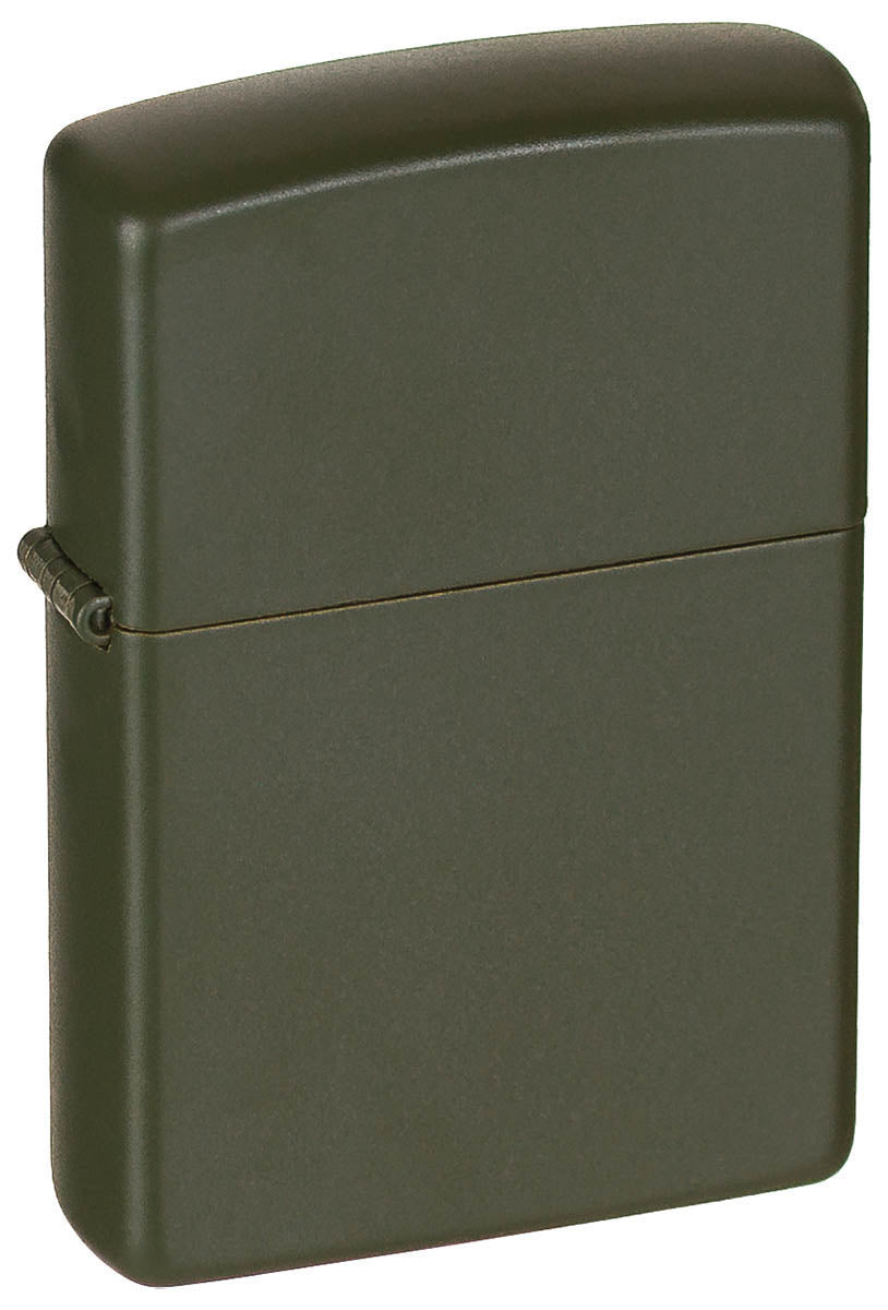 Brichetă Zippo Green Matte Verde OD - Vânt-rezistent, Original
