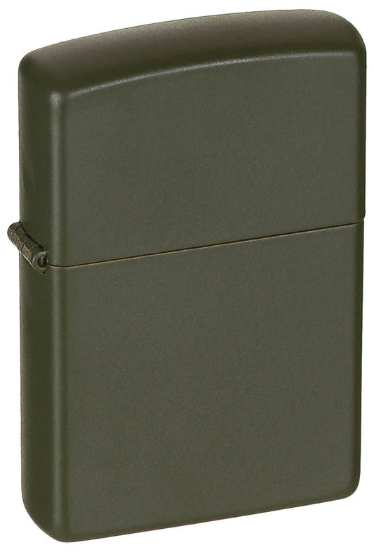 Brichetă Zippo Green Matte Verde OD - Vânt-rezistent, Original
