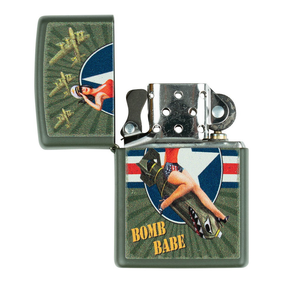 Brichetă Zippo Pin Up Bomb Babe Zippo - Stil Clasic, Rezistență Legendară