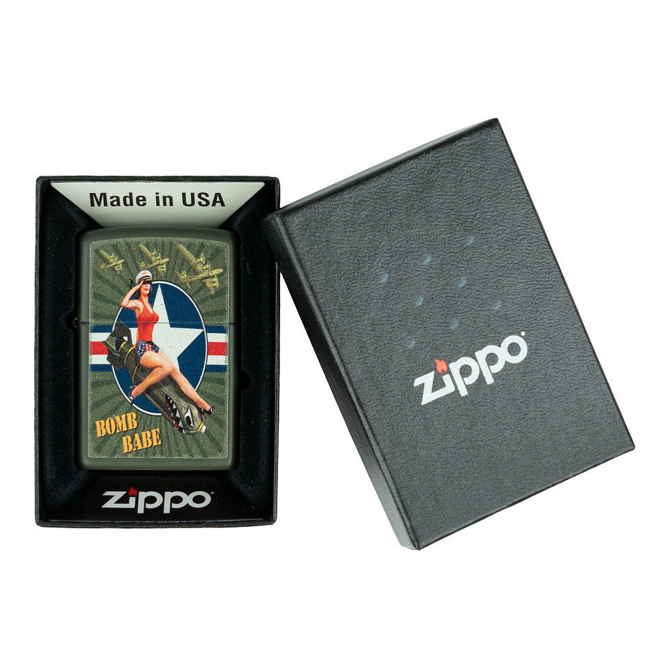 Brichetă Zippo Pin Up Bomb Babe Zippo - Stil Clasic, Rezistență Legendară