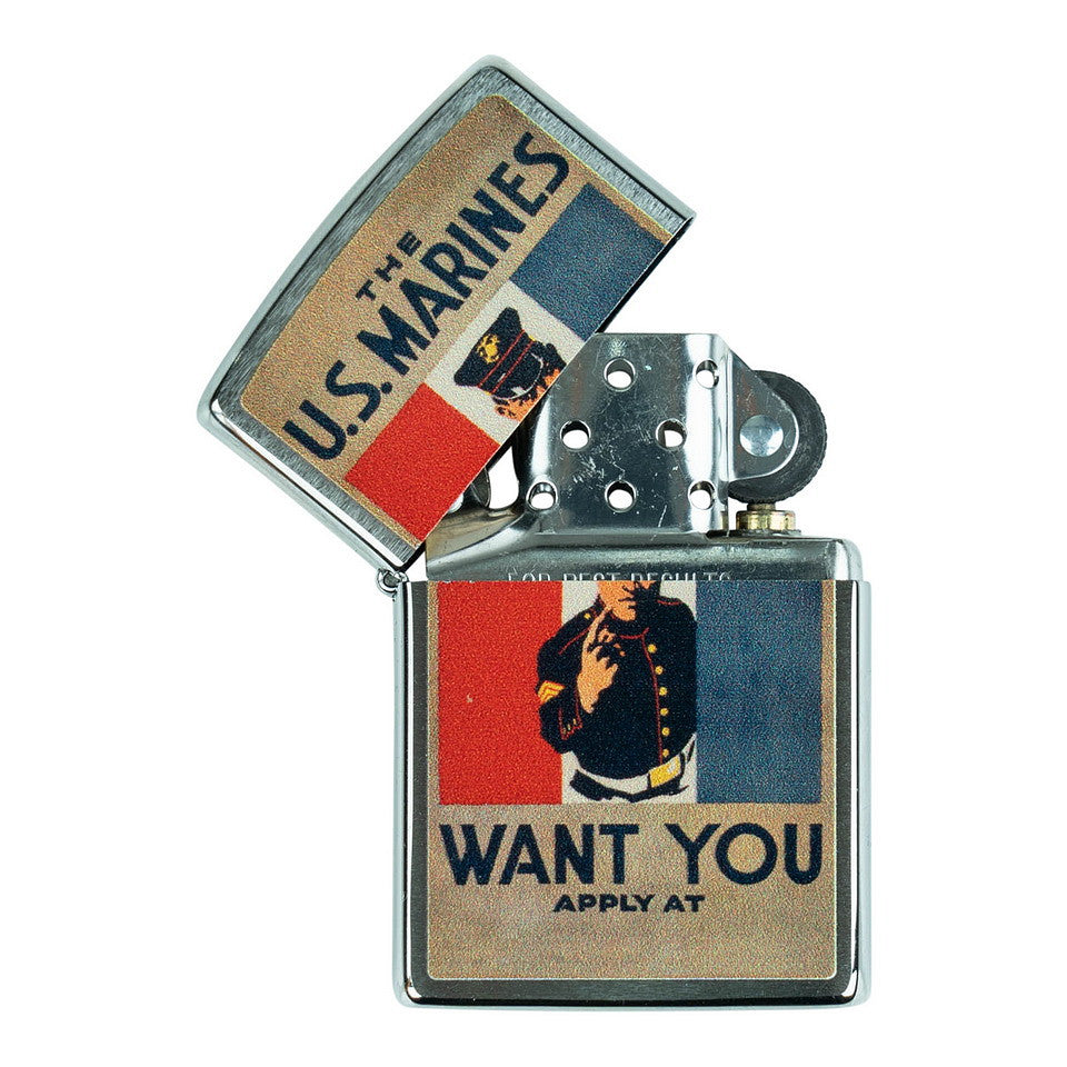 Brichetă Zippo US Marines Want You Zippo - Simbol al Forței și Plihtului
