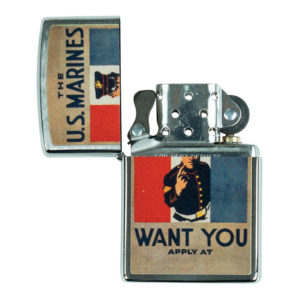 Brichetă Zippo US Marines Want You Zippo - Simbol al Forței și Plihtului