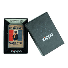 Brichetă Zippo US Marines Want You Zippo - Simbol al Forței și Plihtului
