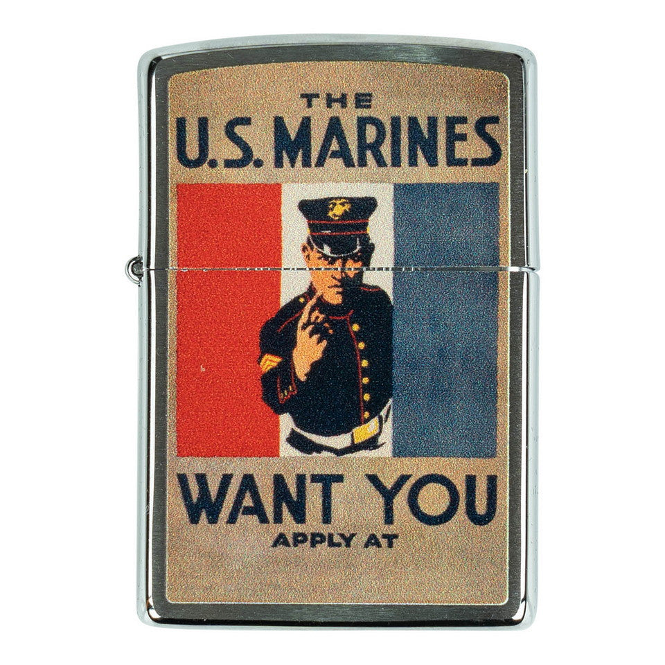 Brichetă Zippo US Marines Want You Zippo - Simbol al Forței și Plihtului