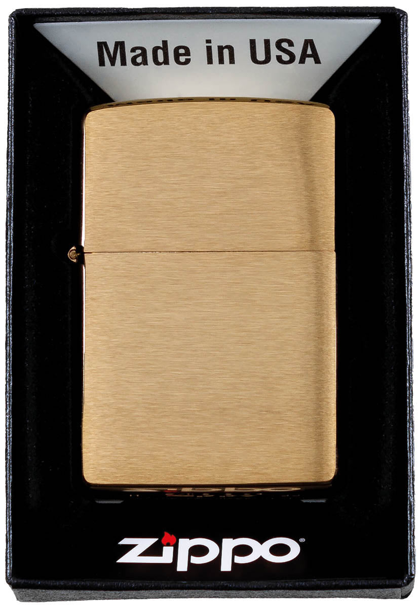 Briquetă Zippo Alama Periată - Anti-vânt, 5.6x3.8x1.2cm