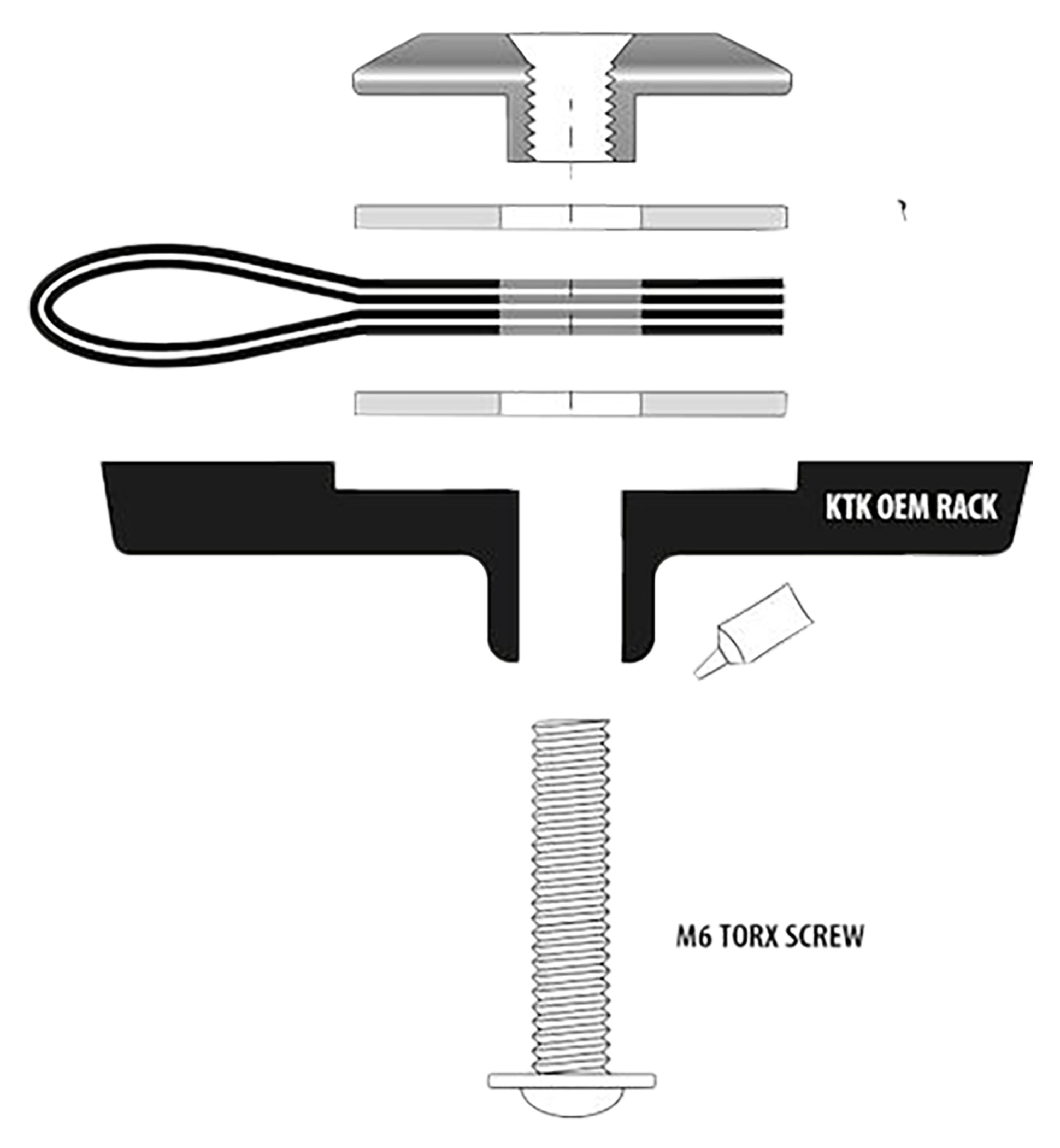Buclă fixare bagaje OS-Rack Loops KTM Kriega - Montare rapidă, sigură