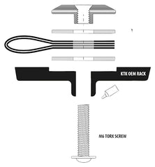 Buclă fixare bagaje OS-Rack Loops KTM Kriega - Montare rapidă, sigură